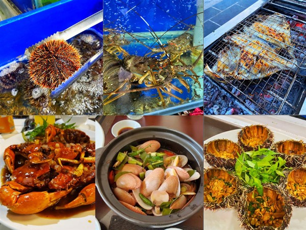 Những món hải sản tại Hoàng Thao Seaview