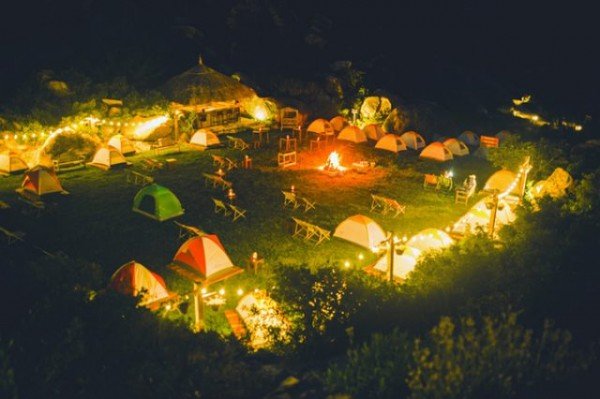 Cắm trại qua đêm tại khu dã ngoại Trung Lương